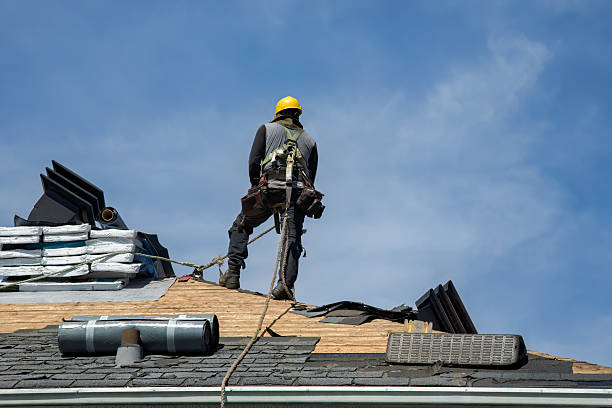 Professional Roofing technician working in Moxahala, OH